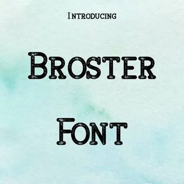 Broster Font