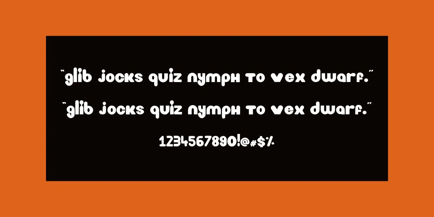 Nickelodeon Font Preview