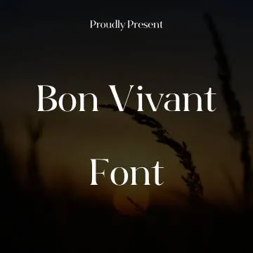 Bon Vivant Font